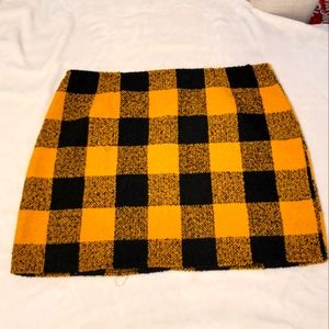 3XL Yellow & Black Stripe Skirt Forever 21